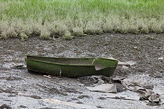 Abandoned Boat in Bowling Harbour, Scotland