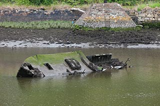 Abandoned Boat in Bowling Harbour, Scotland