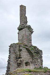 Chimney of Castle Sinclair, Scotland