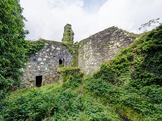 courtyard of Innis Chonnel Castle