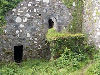 courtyard of Innis Chonnel Castle