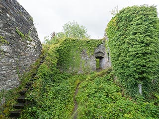 courtyard of Innis Chonnel Castle