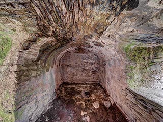 interior of tower, Innis Chonnel Castle