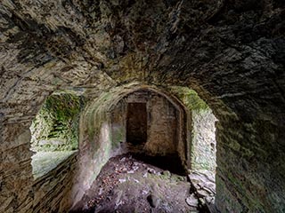 interior of tower, Innis Chonnel Castle