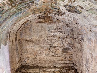 interior of tower, Innis Chonnel Castle