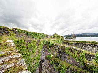 battlements and top of tower