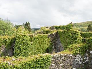 view from battlements of Innis Chonnel Castle