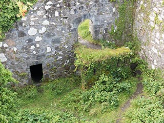 courtyard seen from battlements