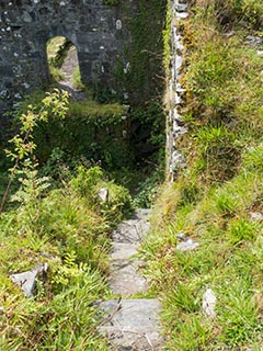 stairs leading to battlements