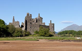 Flying Saucer Shaped Cloud by Kilchurn Castle, Scotland