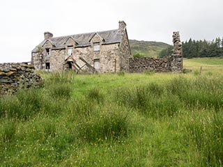 ruins of stone house, Scotland