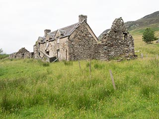 ruins of stone house, Scotland