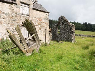 ruins of stone house, Scotland