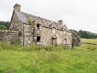 ruins of stone house, Scotland