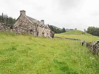 ruins of stone house, Scotland