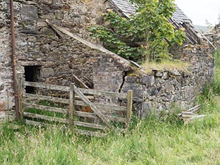 ruined stone building