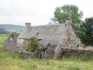 ruined stone building