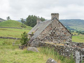 ruined stone house