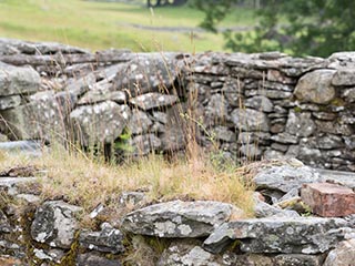 ruined stone building