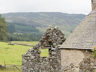 ruined stone house