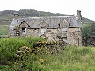 ruins of stone house, Scotland