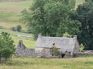 ruined stone house