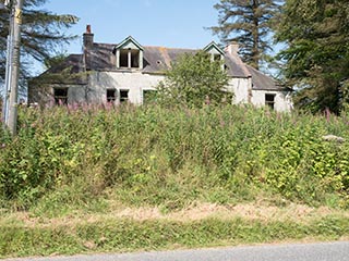 abandoned semi-detached house, Scotland