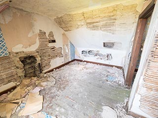 garret room in abandoned house