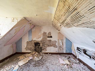 garret room in abandoned house