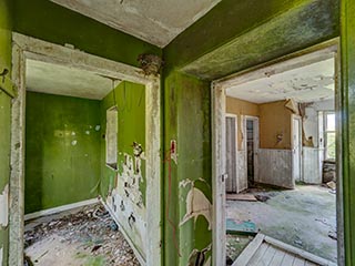 back rooms in abandoned house