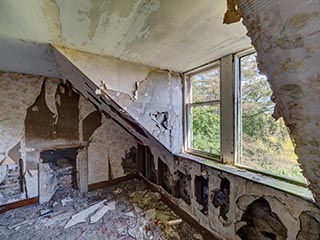 garret room in abandoned house