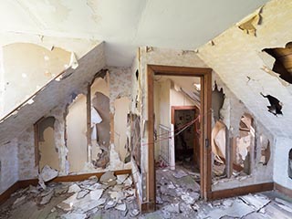 garret room in abandoned house