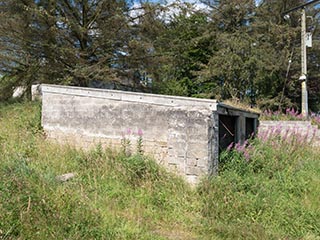 garage of abandoned house