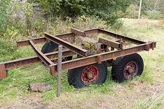 Old Trailer at Torwood Castle, Scotland